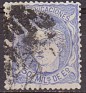Spain 1870 Allegories 1 Mil. Blue Edifil 107
